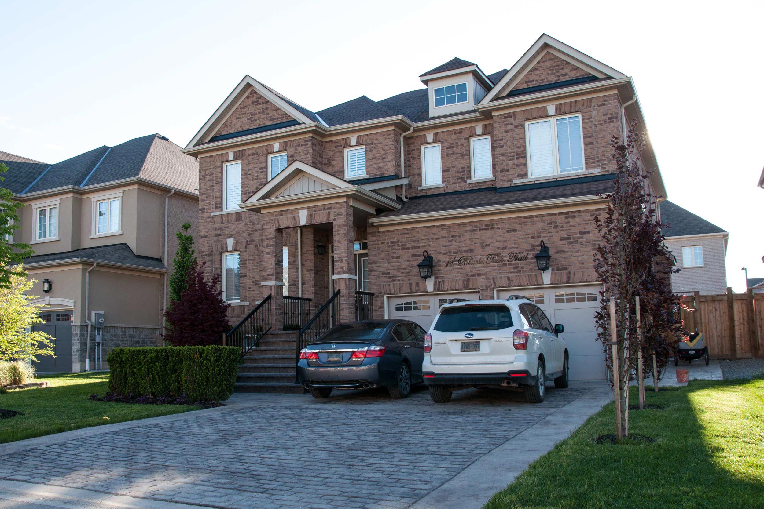 residential uses for stamped concrete include driveways and walkways