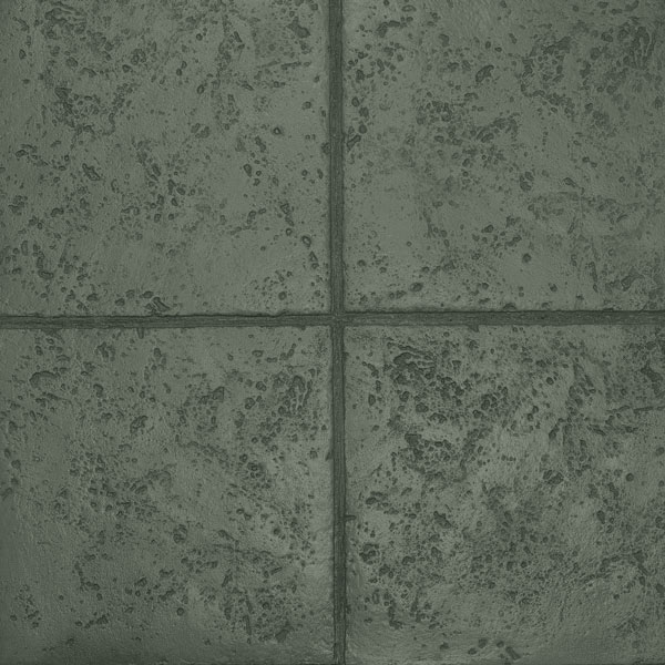 dark gray stamped concrete pattern in squares
