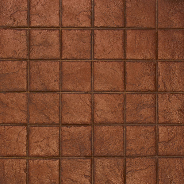 this reddish shade highlights the depth of the design in this 8x8 series