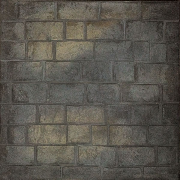 running bond cobblestone pattern in a heath color